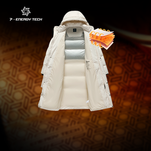 Extérieur hiver randonnée femmes hydrofuge chaud et coupe-vent 800 remplissage puissance blanc duvet d'oie <span class=keywords><strong>longue</strong></span> <span class=keywords><strong>doudoune</strong></span> - Product Image 4