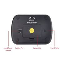 Minuteur d'échecs numérique Maxfree 3-en-1 multifonction portable professionnel durable en ABS pour échecs et dames