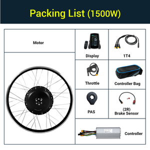 Kit de conversión de bicicleta eléctrica de alta velocidad GreenPedel, 48V, 1500W, Motor trasero impermeable, piezas de bicicleta eléctrica de 28 "sin batería, almacén de la UE - Product Image 6