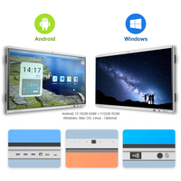 Pantalla Interactiva Inteligente con IA Android 4K de 75 Pulgadas, Pizarra Digital Táctil para Enseñanza en el Aula