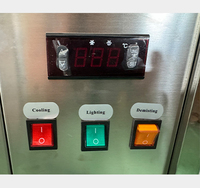 Congelador de Gelato RTK de Baja Temperatura con Enfriamiento por Aire, Vitrina de Helados Estilo Europeo, Equipo de Refrigeración 110V 60HZ
