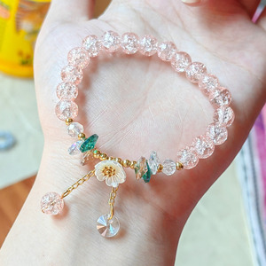 Doux Mode Fleur Marguerite Bracelet Bohème Coloré Cristal Perles Bracelets Élastiques pour Femmes Filles Amitié Cadeaux D'anniversaire - Product Image 2