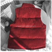 Gilets d'hiver rembourrés pour homme avec patch en daim
