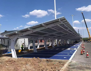Sistema de Estacionamiento Solar para Coches en Oferta, Montaje Fotovoltaico de Acero al Carbono, Zinc, Aluminio y Magnesio, Resistente a Vientos de 60m/s - Product Image 4
