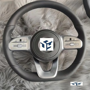 Volant en cuir <span class=keywords><strong>Mercedes</strong></span> <span class=keywords><strong>AMG</strong></span> cousu à la main pour <span class=keywords><strong>Mercedes</strong></span> <span class=keywords><strong>AMG</strong></span> GT <span class=keywords><strong>CL</strong></span> CLS CLA A E S C36 G63 C43 ML SL W204 W213 W211 W205 - Product Image 2