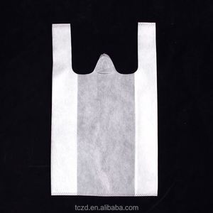 Texture-Gentle Skin-Kind Nonwoven Vest Handbag Soft-Touch Smooth <b>Bag</b> for Delicate <b>Fabric</b> Clothes Packing Non-woven T-shirt <b>Bag</b> - Product Image 2