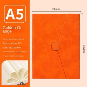High-End <b>A3</b> Loose-Leaf Diary High-Value Simple Ins Style Hardcover Leather Cover Customizable Meeting Size 80 Sheets Promotional - Product Image 4