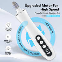 Machine à ongles électrique portable professionnelle de haute qualité, 0-30000 tr/min, petite taille, pour la beauté des ongles et le polissage