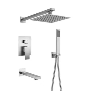 Pomme de <span class=keywords><strong>douche</strong></span> encastrée murale, <span class=keywords><strong>douche</strong></span> de pluie encastrée au plafond, unité de <span class=keywords><strong>douche</strong></span> cachée de style hôtel, ensemble de <span class=keywords><strong>douche</strong></span> - Product Image 4