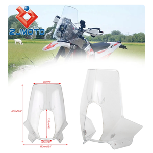 Pare-brise transparent pour <span class=keywords><strong>moto</strong></span>, carénage de phare avant, pare-brise pour 450 RALLY ENDURO 690 790 890 <span class=keywords><strong>BAJA</strong></span> 701 FE, flux d'air - Product Image 1