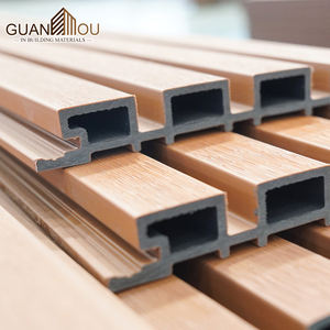 Panel de pared estriado compuesto de plástico y madera WPC para interiores, revestimiento de decoración <span class=keywords><strong>Interior</strong></span> para paredes y tableros - Product Image 3