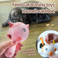 Lanzador de Golosinas Interactivo de Plástico Personalizado para Mascotas, Juguete Educativo para Perros, Gatos y Hámsteres, para Entrenamiento en Interiores/Exteriores, Disparador Manual de Snacks