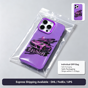 Custodia in TPU opaco alla moda con motivo auto sportiva <span class=keywords><strong>viola</strong></span> Cyberpunk, <span class=keywords><strong>cover</strong></span> antiurto per <span class=keywords><strong>iPhone</strong></span> 17 16 15 14 13 <span class=keywords><strong>Pro</strong></span> Max - Product Image 5