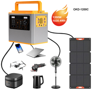 Wireless Charging 1200W 1030.4Wh MPPT <b>Solar</b> <b>Panel</b> <b>Generator</b> Portable Power Station LiFePO4 Pure Sine Wave LED & Cigar Lighter - Product Image 1