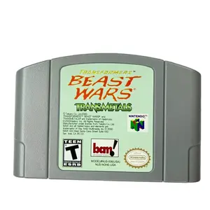 Transformers - Beast Wars tranmetalli gioco serie di carte per Nintendo 64 console per videogiochi USA NTSC versione N64 cartuccia gioco