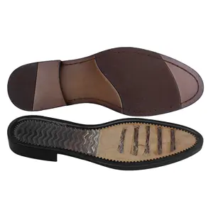 Shoe Soles For Rubber Combined Rubber Sole With Wood Heel And Welt Sole For Men Dress Shoes