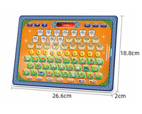 Juguete de letras en idioma árabe, libro islámico electrónico interactivo, máquina de lectura de tableta de aprendizaje para niños, juguetes para niños en edad preescolar