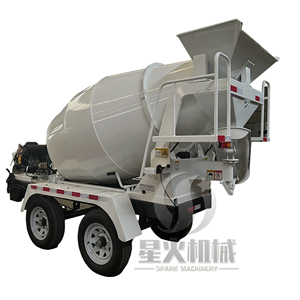 Remolque Mezclador de Cemento con Tambor Inclinable, Mezcladora de Concreto con Motor Diésel, Tanque Mezclador de Concreto Remolcable en Venta - Product Image 2