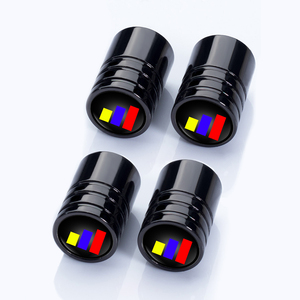 Tappi dello stelo della valvola dei pneumatici in alluminio resistente alla corrosione Set universale per auto camion moto suv & bike - Product Image 1