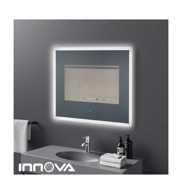 Innova Hot-selling Bathroom Touch Screen Frameless Vanity Waterproof TV Led Magic Movie Mirror Wifi