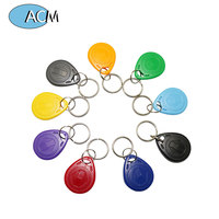 Haute fréquence 13.56Mhz réinscriptible ABS RFID contrôle d'accès porte-clés réinscriptible porte-clés RFID porte-clés intelligents pour les voitures