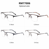 Montures de lunettes métalliques classiques personnalisées les plus vendues pour hommes et femmes AZgGKmu