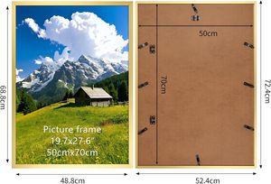 Marcos de Fotos de PVC para Decoración de Escritorio, Diseño Moderno, Venta Caliente, Marcos de Fotos de Plástico Negro en Tamaños A1, A3, A4, 5x7, 8x10, 11x14, 18x24, 24x36 - Product Image 4