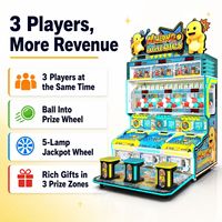 Machine d'arcade de pinball à récompenses Nailong IP, équipement de salle de jeux intérieure à fort potentiel de profit