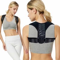 Nouveau Correcteur de Posture Dorsale Unisexe Portable en Nylon et Coton, Réglable, pour Thérapie Physique Adulte