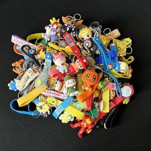 2000 types de porte-clés en caoutchouc, Dragon Ball, <span class=keywords><strong>Hello</strong></span> <span class=keywords><strong>Kitty</strong></span>, Kuromi, Demon Slayer, One Piece, Luffy, PVC, dessin animé, porte-clés en silicone - Product Image 1