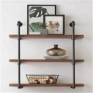 Estante de pared <span class=keywords><strong>para</strong></span> decoración de cafetería Estantes de tubería de hierro de estilo industrial - Product Image 5