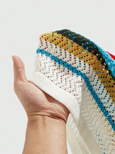 Polo in maglia da uomo personalizzata estiva con design traforato, 100% cotone, a maniche corte, stile preppy, con ricamo e vestibilità ampia - Product Image 4