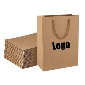 China supplier custom kraft paper shopping bag stand up kraft paper bag