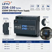 Alimentation à découpage sur rail Din 150W 110V 220V AC DC Sortie unique 12V 15V 24V 36V 48V Alimentation industrielle