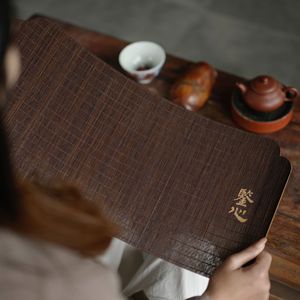 Bamboo <b>Tea</b> <b>Tray</b> Mat Reusable For <b>Tea</b> Ceremony Anji Origin - Product Image 1