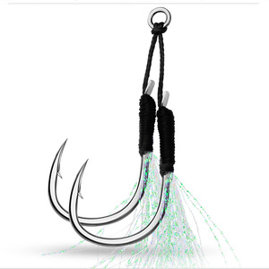 Chân Trời 5 cái/túi Carbon Thép Biển Câu Cá Móc Câu Cá Câu Cá Giải Quyết ansuelos <span class=keywords><strong>De</strong></span> Pesca Jigging Móc - Product Image 5