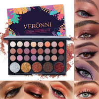Palette d'ombres à paupières à paillettes pressées avec pigment mat et ombre à paupières de maquillage chatoyant pour les tons de peau clairs et foncés sous forme de poudre