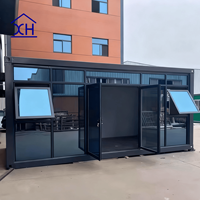Ventes directes d'usine XH, conteneurs en acier détachables, maisons préfabriquées modulaires prêtes à l'emploi avec un design moderne pour bureau et bar