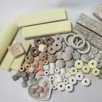 Support filtrant durable pour bactéries nitrifiantes avec 1300 ° Procédé de frittage C, support céramique fiable pour biofiltre d'aquaculture