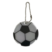Vente en gros de porte-clés en PVC de haute qualité avec logo personnalisé, accessoires en caoutchouc souple réfléchissant de simulation