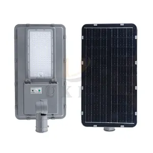 Controlador de carga comercial controle remoto à prova d'água 100w 150w 300w 1000w movido a energia solar tudo-em-um luzes de rua LED para uso ao ar livre