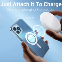 Coque de téléphone transparente magnétique à chargement sans fil en acrylique 2026 pour iPhone 18 duo 17 air 16 15 XS 11 12 13 14 Pro Max