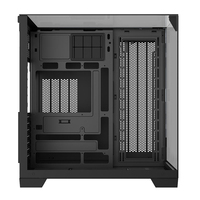 Boîtier de PC de jeu de luxe AntarcChill, design aquarium ATX, 3 panneaux en verre, flux d'air élevé, boîtier à double compartiment