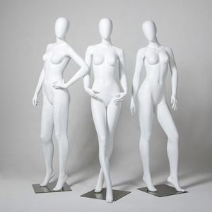 Venta al por mayor de alta gama señora tienda maniquí blanco mate vestido de novia maniquíes cuerpo para exhibición de ropa de cuerpo completo - Product Image 5