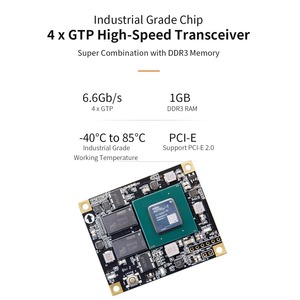 Kit d'évaluation de développement embarqué ALINX AC7200 de qualité industrielle avec carte centrale FPGA SoM AMD Xilinx Artix-7 XC7A200T - Product Image 6