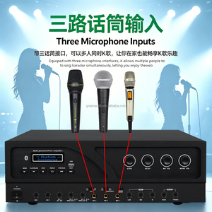 Amplificateur <span class=keywords><strong>de</strong></span> karaoké professionnel GAP-BK1000 Green Audio avec <span class=keywords><strong>3</strong></span> entrées micro, DSP, écho et anti-retour pour KTV et <span class=keywords><strong>home</strong></span> <span class=keywords><strong>cinéma</strong></span> - Product Image 4