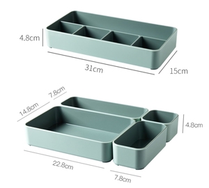 Hộp Đựng Đồ Bằng Nhựa & Đồ Lặt Vặt Để Bàn Văn Phòng Hộp Sắp Xếp & Hộp Phân Vùng Văn Phòng Phẩm Nhỏ Sáng Tạo - Product Image 6