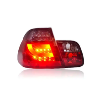 Ensemble de feux arrière LED feux arrière feu stop clignotant fond rouge pour BMW série 3 E46 1998-2002
