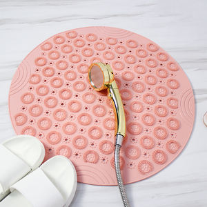 הטוב ביותר ידידותי לסביבה pvc אנטי להחליק עיסוי אמבט דלת מחצלת עגול עם גודל מותאם אישית עבור רצפת חדר רחצה - Product Image 6