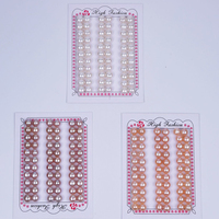 Vente en gros de perles en vrac 5-10.5mm 4A rose violet coloré demi-trou perle d'eau douce naturelle pour la fabrication de bijoux